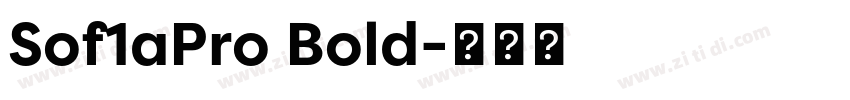 Sof1aPro Bold字体转换
